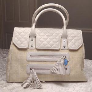 Vintage Givenchy White and yellow handbag